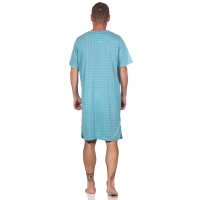 Herren Nachthemd Sommer Sleepshirt, Mint/L