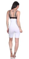 Damen Bauch-Weg-Effekt Formt Sofort Body Shaper Nahtlos Hohe Taille;  Weiß/S/M