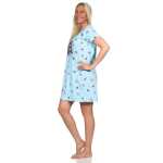 Damen Nachthemd Sleepshirt Nachtwäsche; Gr. S M L