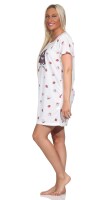 Damen Nachthemd Sleepshirt Nachtwäsche; Ecru/S/36