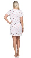 Damen Nachthemd Sleepshirt Nachtwäsche; Ecru/S/36