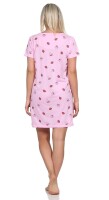 Damen Nachthemd Sleepshirt Nachtwäsche; Rosa/S/36