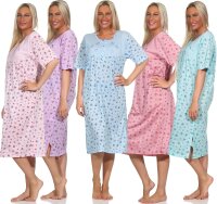 Damen Nachthemd Schlafshirt Nachtwäsche, Gr. M L XL 2XL