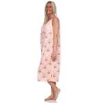 Damen Nachthemd Sleepshirt Nachtwäsche ohne Ärmel; Aprikose/XL/42