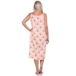 Damen Nachthemd Sleepshirt Nachtwäsche ohne Ärmel; Aprikose/XL/42