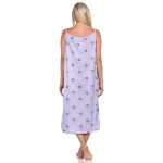 Damen Nachthemd Sleepshirt Nachtwäsche ohne Ärmel; Flieder/XL/42