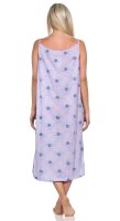 Damen Nachthemd Sleepshirt Nachtwäsche ohne Ärmel; Flieder/XL/42