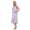Damen Nachthemd Sleepshirt Nachtwäsche ohne Ärmel; Flieder/XL/42