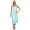 Damen Nachthemd Sleepshirt Nachtwäsche ohne Ärmel; Grün/L/40