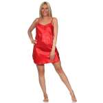 Damen Negligé Satin Nachtkleid Reizwäsche mit...