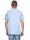 Herren Poloshirt Sommer Polo-Hemd Kurzarm; Hellblau/2XL