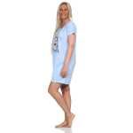 Damen Nachthemd Sleepshirt Nachtwäsche;  Gr. S M L