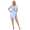 Damen Nachthemd Sleepshirt Nachtwäsche;  Hellblau/S/36
