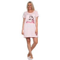 Damen Nachthemd Sleepshirt Nachtwäsche;  Puderrosa/S/36