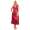 Damen Negligé Satin Nachtkleid Reizwäsche mit Spitze; S M L XL 2XL