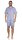 Herren Pyjama Short & Hemd Schlaf-Anzug; Graublau/M