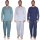 Herren Pyjama Set Shirt & Hose Schlaf-Anzug Nachthemd, M L XL XXL