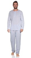 Herren Pyjama Set Shirt & Hose Schlaf-Anzug...