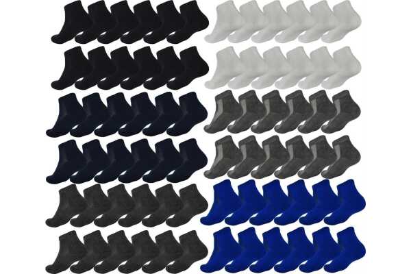 12 Paar Sport Frottee Sneaker Socken Herren Damen Quarter Socks Kurzsocken Halbsocken Baumwolle
