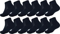 12 Paar Sport Frottee Sneaker Socken Herren Damen Quarter...