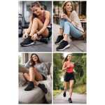 12 Paar Sportsocken Damen Herren Sneaker Socken atmungsaktiv,  Weiß 31-34