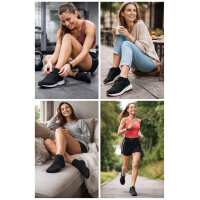 12 Paar Sportsocken Damen Herren Sneaker Socken atmungsaktiv,  Weiß 47-50