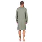 Herren Nachthemd mit langen Ärmeln und Rundhals, Gr. M L XL 2XL