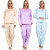 Damen Winter Thermo Pyjama zweiteiliger Schlafanzug, Gr....
