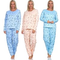 Damen Winter Pyjama Thermo zweiteiliger Schlafanzug, Gr....