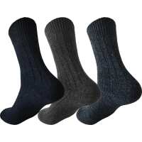 3 Paar Arbeiter-Socken Work Wollsocken Strick, 3 Paar,...