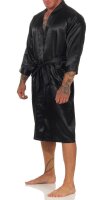 Herren Morgenmantel Robe Bathrobe Bademantel Satin, M L XL 2XL