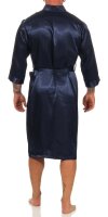 Herren Morgenmantel Robe Bathrobe Bademantel Satin, M L XL 2XL