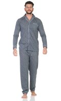 Herren Pyjama Set Hemd & Hose Schlaf-Anzug Nachthemd,...