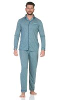 Herren Pyjama Set Hemd & Hose Schlaf-Anzug Nachthemd,...