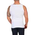 4 Stück Unterhemd Feinripp 100% Baumwolle; Weiß/4XL