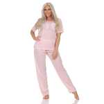 Damen Pyjama zweiteiliger Schlafanzug Nachtwäsche, Gr. M L XL 2XL