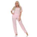 Damen Pyjama zweiteiliger Schlafanzug Nachtwäsche, Gr. M L XL 2XL