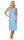 Damen Nachthemd Sleepshirt Nachtwäsche ohne Ärmel; Blau/L/40