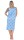 Damen Nachthemd Sleepshirt Nachtwäsche ohne Ärmel; Blau/L/40