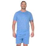 Herren Pyjama Shorty und T-Shirt Schlafanzug, Gr. M L XL 2XL