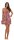 Damen kurzes Satin Negligé Nachtkleid Nachthemd Satin; S M L XL 2XL
