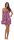 Damen kurzes Satin Negligé Nachtkleid Nachthemd Satin; S M L XL 2XL