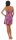 Damen kurzes Satin Negligé Nachtkleid Nachthemd Satin; S M L XL 2XL
