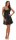 Damen kurzes Satin Negligé Nachtkleid Nachthemd Satin; S M L XL 2XL