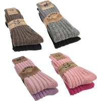 2 Paar Alpaka Socken Wollsocken Damen & Herren...