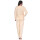 Damen Pyjama lang Thermo Winter Schlafanzug, Aprikose/L/40