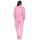 Damen Pyjama lang Thermo Winter Schlafanzug, Rosa/L/40