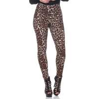 Damen Leggings Leo Zebra Print Stretch Slim Fit,...