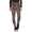 Damen Leggings Leo Zebra Print Stretch Slim Fit,  Leo1-Braun S/36