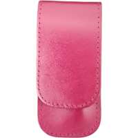 3-teiliges Solingen Maniküre Set mit Leder Etui, Nagelschere, Feile, Pinzette, Made in Germany Beere